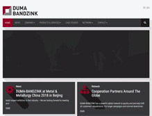 Tablet Screenshot of duma-bandzink.com